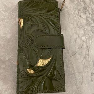 Soft Olive Patricia Nash nazarri wallet.